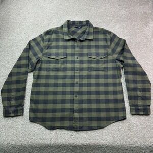 Vortex Optics Timber Rush XXL Men's Flannel Shirt 2XL Cotton Green Black Plaid